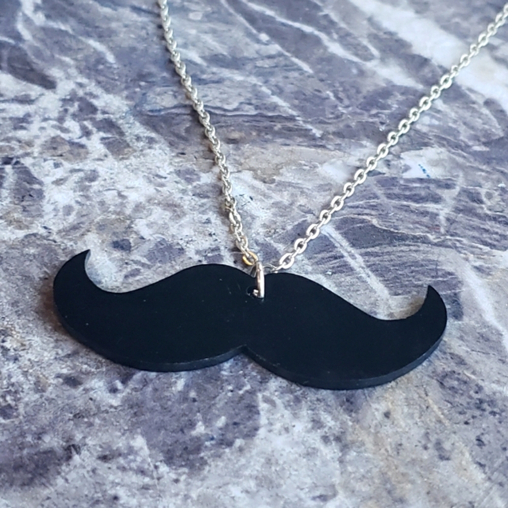 Mustache necklace